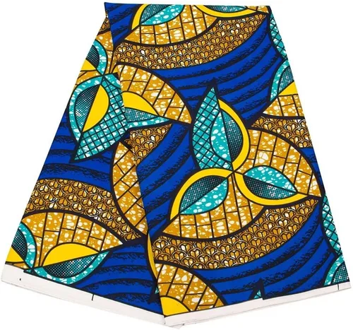 Vista 15 de BintaRealWax Tela Africana Ankara de Poliéster con Impresiones de Cera 6 Yardas de Tela Africana Tradicional para Vestido de Fiesta PL536