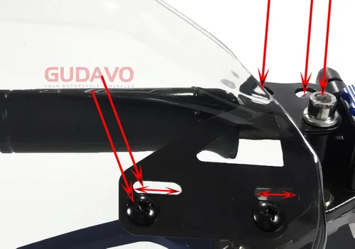 Vista 4 de Protectores de mano universales para motocicleta, deflectores de parabrisas, 1 par de protectores de manos ajustables para el viento y el frío