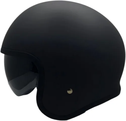Vista 15 de Casco Vega V8 Retro Open Face Casco DOT y ECE de seguridad con espejo cromado (bloquea las ondas dañinas de rayos UV, UVA y UVC) / forros de gamuza