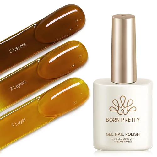 Vista 22 de Born Pretty - Esmalte de gel blanco lechoso, color blanco gelatina