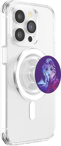 Vista 3 de Disney Frozen 2 Elsa Split Gradient Retrato PopSockets MagSafe PopGrip para iPhone