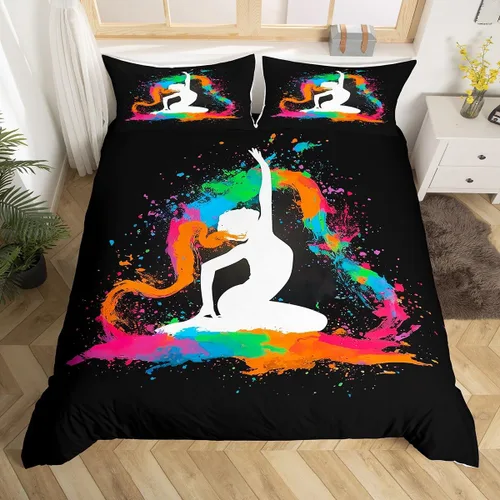 Vista 20 de Funda de edredón de caballo blanco y marrón, juego de ropa de cama 3D de animales de granja occidental para niñas y niños, funda de edredón