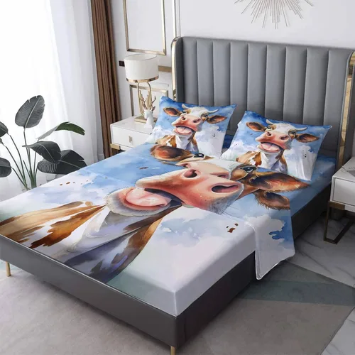Vista 25 de Juego de sábanas tamaño individual con águila calva, sábanas de cama de águila, microfibra suave y bolsillo profundo y sábanas estampadas sin