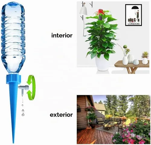 Vista 4 de ARTEM Picos de riego de plantas automáticas, dispositivos de riego automático para plantas de vacaciones, sistema de agua con válvula de control