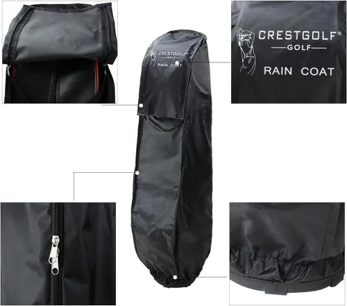 Vista 3 de Crestgolf Funda para bolsa de golf, cubierta de lluvia, para bolsa de golf, antipolvo