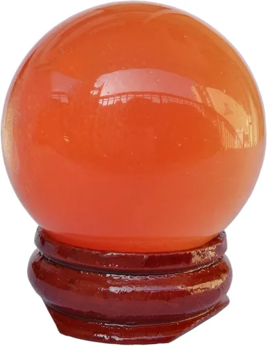 Vista 31 de Escultura de esfera de adivinación de cristal curativo de labradorita negra de 1.575 pulgadas, bola de piedras preciosas, colección decorativa