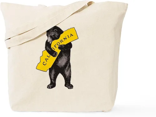 Vista 10 de CafePress B is for Bear Tote Bag Bolsa de asas de lona natural, bolsa de compras reutilizable