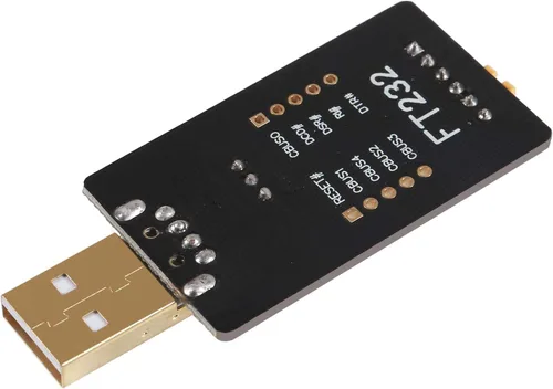 Vista 5 de FT232RL Adaptador USB a TTL para proyectos de desarrollo, módulo convertidor USB a serie con UART USB FTDI original compatible con Windows