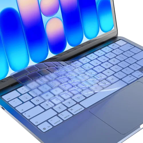Vista 7 de EooCoo Funda de teclado para MacBook Neo, Pro 14/16, Air 13/15, color negro