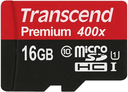 Vista 2 de Transcend Tarjeta de memoria microSDHC clase 10 Uhs-1 de 8 GB con adaptador (TS8GUSDU1)