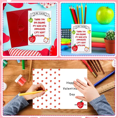 Vista 6 de FLYAB Tarjetas de feliz día de San Valentín para profesores, agradecimientos, profesores, tarjetas de San Valentín, tarjetas de felicitación de San