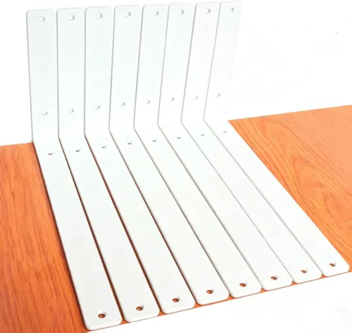 Vista 52 de Paquete de 2 soportes de estante en L de 6 pulgadas de largo x 6 pulgadas de alto x 1.5 pulgadas de ancho, 5 mm de grosor, soportes de estante