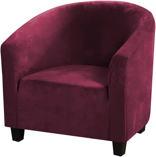 Vista 12 de MIFXIN - Funda elástica para silla de bañera de terciopelo de alta elasticidad, cubierta de silla de club, cubierta de sillón de elastano, cubierta