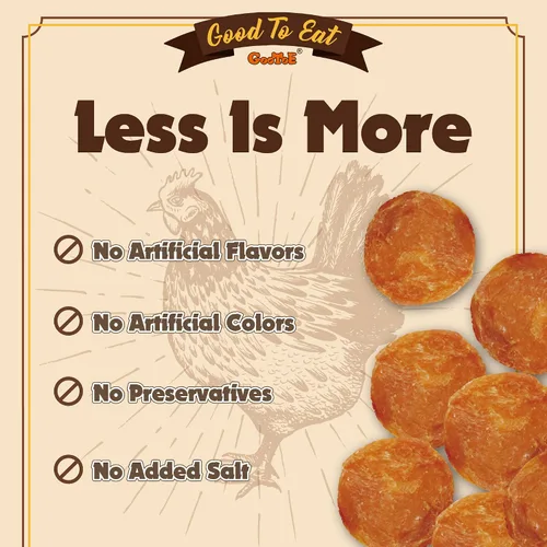 Vista 4 de Gootoe - Golosinas para perros, altas en proteínas, chips de pollo, 1 libra