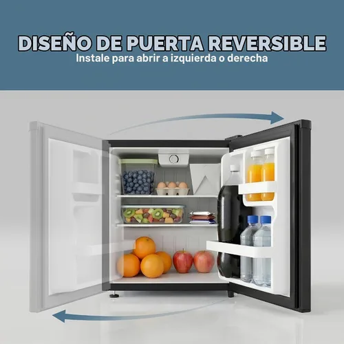 Vista 5 de West Bend Mini refrigerador compacto para oficina en casa o dormitorio, descongelación automática con puerta reversible, clasificación Energy Star