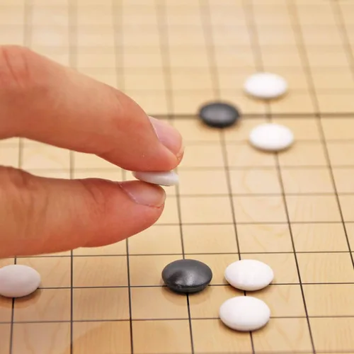 Vista 3 de Juego magnético 19x19 Go de 11 pulgadas portátil con piedras convexas