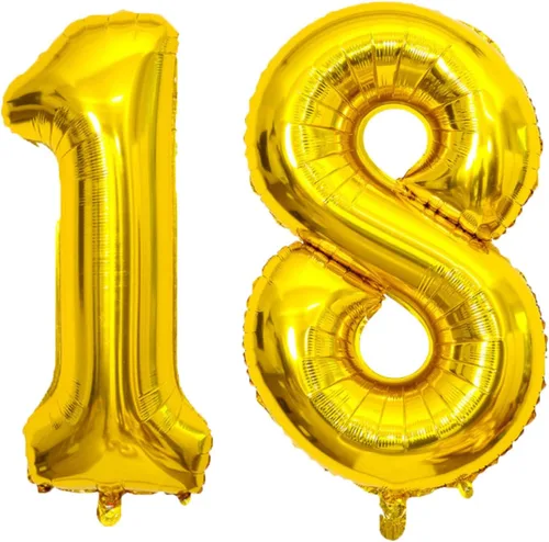 Vista 26 de Globo dorado grande de 40 pulgadas con letras del alfabeto de Mylar de aluminio de helio, globos de número grande para cumpleaños, aniversario