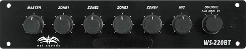 Vista 5 de Wet Sounds Controlador Bluetooth marino de 4 zonas WS-220 BT con PA