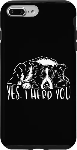 Vista 12 de Border Collie I Herd You Herd You Dog Funny Dog Saying Case for iPhone 17
