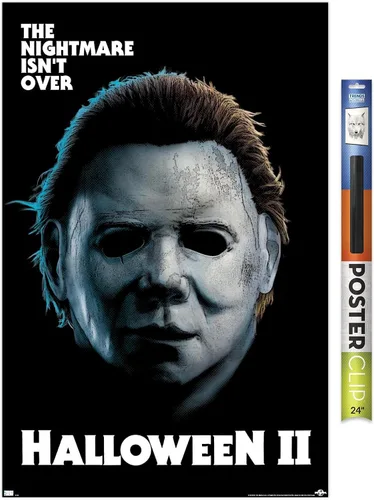 Vista 19 de Trends International Halloween II - Póster de pared de pesadilla, 22.4 pulgadas de largo x 14.7 pulgadas, versión enmarcada en madera de granero