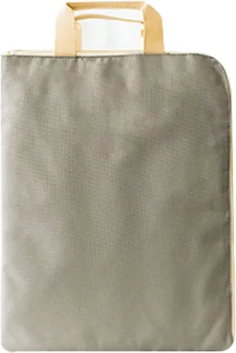 Vista 7 de Carpeta de archivos de mano con cremallera, carpeta de archivos de lona, bolsa portátil para documentos, ideal para oficina, escuela, negocios, Taza