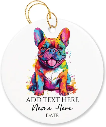 Vista 13 de Adorno personalizado de Chow Chow Chow de Navidad 2025, regalo de adorno de árbol de Navidad para amantes de los perros, adorno único de Navidad
