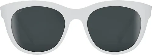 Vista 2 de SPY Lentes de sol ópticas sin límites redondos, lentes de color y contraste que mejoran, Mate blanco Blanco mate