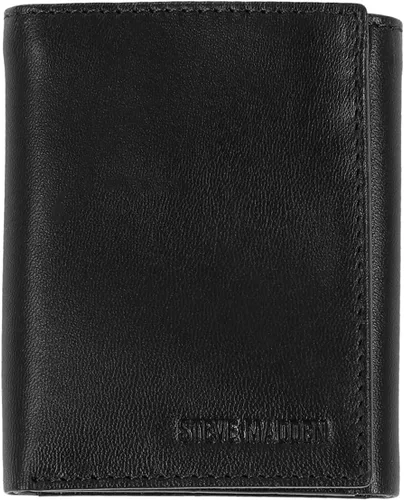 Vista 10 de Steve Madden Billetera triple RFID para hombre con ventana de identificación