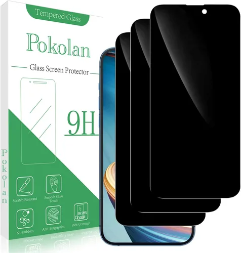 Vista 28 de Pokolan Protector de pantalla de privacidad diseñado para iPhone 11 Pro Max Negro