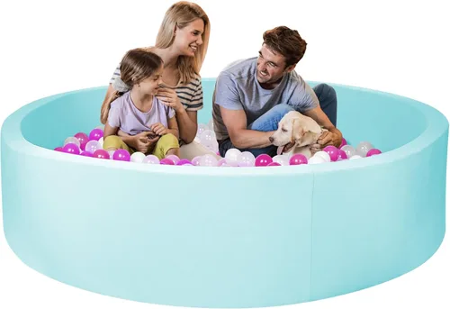 Vista 9 de Fosa de pelotas de espuma, 35" x 12" Fosas de pelotas para niños pequeños, Piscina de pelotas redonda suave para bebés y niños pequeños, Regalo