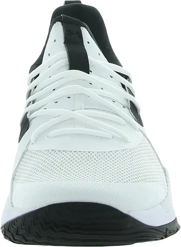 Vista 2 de Under Armour Curry 7 - Tenis de baloncesto para niños preescolares 3022114-100, BlancoNegroRojo