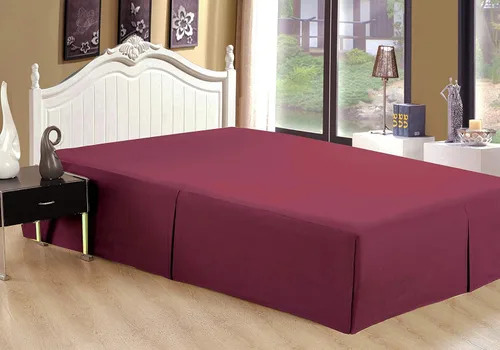 Vista 9 de Marina Decoration Falda de cama ultrasuave y sedosa de calidad de hotel para todas las estaciones, bolsillo profundo, caída de 16 pulgadas, rayón