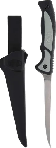 Vista 2 de Old Timer Trail Boss Cuchillo de filete de 5.25 pulgadas con hoja fija de acero inoxidable, construcción de espiga completa, mango ergonómico