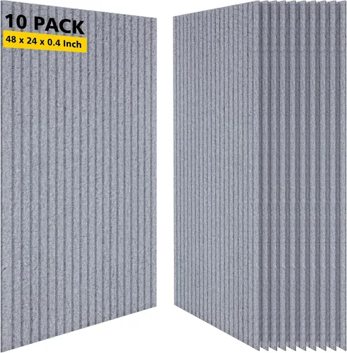 Vista 24 de Paneles acústicos artísticos para pared, paquete de 5 paneles absorbentes de sonido, paneles de pared insonorizados de 47.2 x 23.6 pulgadas, paneles