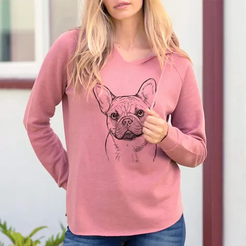 Vista 3 de Inkopious Chew The French Bulldog - Sudadera con capucha para mujer Cali Wave