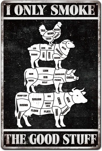 Vista 9 de GLOBLELAND Cartel de metal de pollo de dibujos animados coloridos de 8 x 12 pulgadas con texto en inglés "Things I Do In My Spare Time", divertido