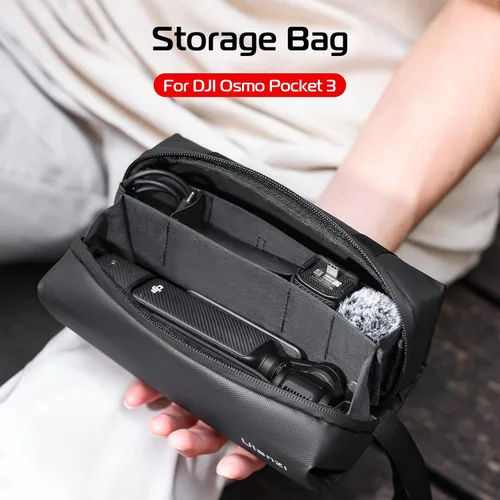Vista 2 de ULANZI PK-04 Bolsa de transporte para DJI Osmo Pocket 3, estuche de almacenamiento portátil, protector para DJI Osmo Pocket 3 Creator Combo