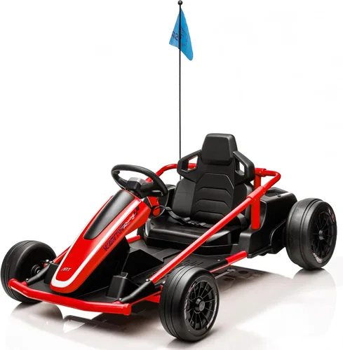 Vista 7 de Go Kart eléctrico de 36 V 10 MPH para edades de 6 a 18 años, carrito de Negro