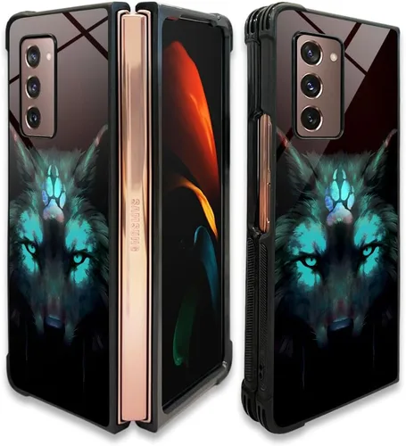 Vista 22 de CARLOCA Funda compatible con Samsung Galaxy S23 Plus, diseño gráfico de identidad negro espiritual lobo, a prueba de golpes, antiarañazos