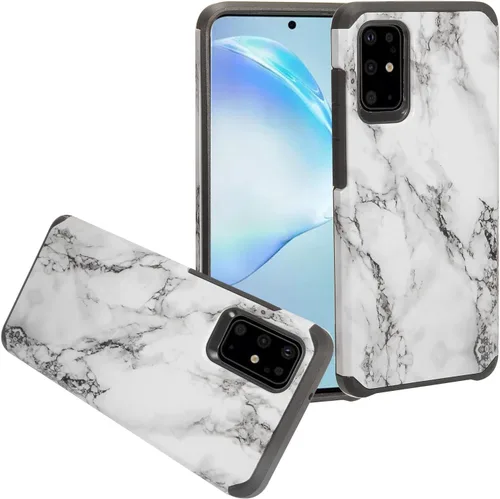 Vista 16 de Para Samsung Galaxy S20 Plus, Galaxy S20+ 6.7" (SM-G985) - Funda para teléfono con imagen a prueba de golpes - AD1 mármol negro