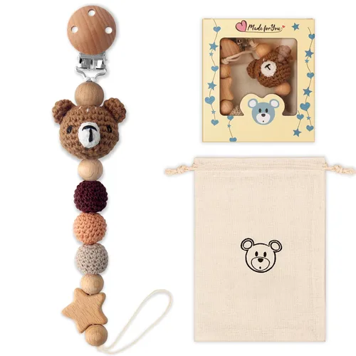 Vista 9 de Clip para chupete, lindo clip para chupete de animales para niños y niñas, la mayoría de los chupetes, mordedores de bebé, baby shower y artículos