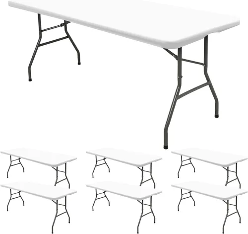 Vista 33 de 6 Pack de Manteles Ajustados para Mesas Rectangulares de 8 Pies, Cubierta de Mesa Aqua Azul Elástica para Picnic al Aire Libre, Paños de Mesa