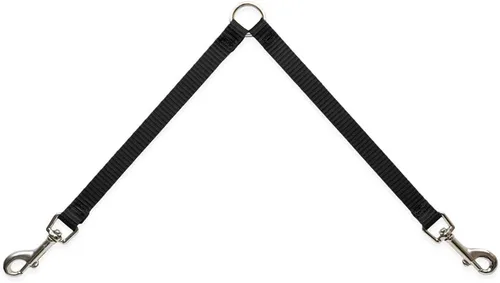 Vista 3 de LupinePet Basics - Correa de mango acolchada negra de 1/2 pulgada de 6 pies para mascotas pequeñas