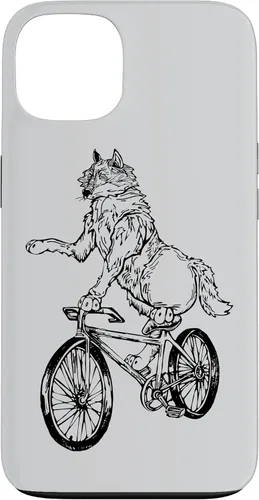 Vista 7 de Wolf Cycling Bicycle Funny Animal Cyclist Biking Bike Case for iPhone 17