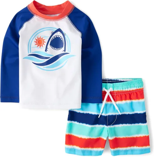 Vista 7 de The Children's Place Conjunto de 2 piezas de camiseta de manga larga para bebés y niños pequeños