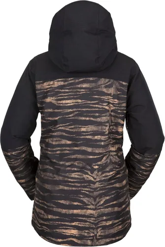 Vista 2 de Volcom Shelter 3D - Chaqueta con capucha para mujer, con aislamiento elástico, para snowboard, esquí, invierno