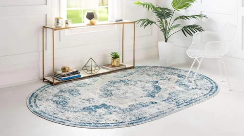 Vista 357 de Unique Loom Colección Sofia - Alfombra de área Salle Garnier (7' 1" x 10' Rectángulo, Borgoña/ Marfil)