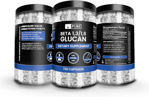 Vista 4 de Pure Original Ingredients Beta Glucano 1,3/1,6, (730 Recuento) Sin Magnesio O Rellenos De Arroz, Siempre Puro