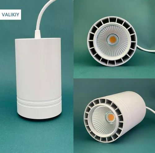 Vista 4 de Lámpara de Crecimiento Colgante 40W Grande, Lámpara para Plantas de Espectro Completo en Color Blanco Cálido, Enchufe de 120V con Temporizador