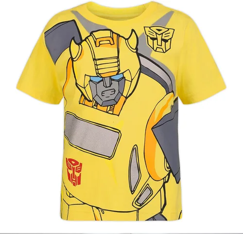 Vista 2 de Transformers Bumblebee and Optimus Prime Boys 4 Pack T-Shirts for Little Kids - BlueYellowBlackRed